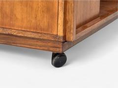 Henning Korch Danish Modern Rosewood Rolling Coffee Table Denmark 1960s - 4120643