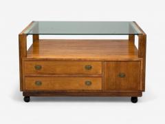 Henning Korch Danish Modern Rosewood Rolling Coffee Table Denmark 1960s - 4120644
