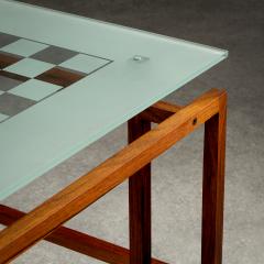 Henning N rgaard Rosewood Chess Table by Henning N rgaard Denmark 1960s - 3477818