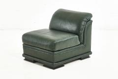 Henredon Green Leather Chair 1980 - 2152168