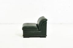Henredon Green Leather Chair 1980 - 2152170