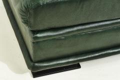 Henredon Green Leather Chair 1980 - 2152171