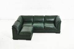 Henredon Green Leather Chair 1980 - 2152173