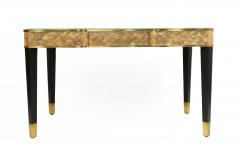 Henredon Veneer Shell Desk with Glass Top - 1379367