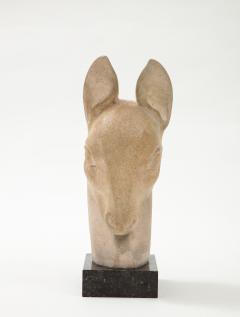 Henri Baron Henri Baron Doe s Head Limestone Sculpture France c 1930 - 1900762
