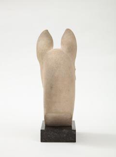 Henri Baron Henri Baron Doe s Head Limestone Sculpture France c 1930 - 1900769