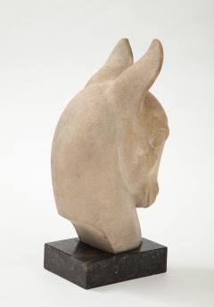 Henri Baron Henri Baron Doe s Head Limestone Sculpture France c 1930 - 1900771