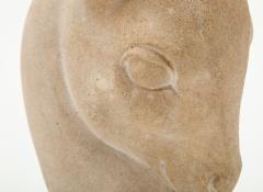 Henri Baron Henri Baron Doe s Head Limestone Sculpture France c 1930 - 1900772