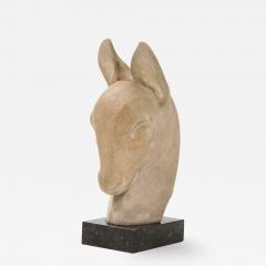 Henri Baron Henri Baron Doe s Head Limestone Sculpture France c 1930 - 1901852