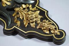 Henri Dasson 19thc ormolu ebonised wall bracket attributed to Henri Dasson - 4774308