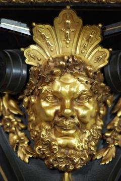Henri Dasson 19thc ormolu ebonised wall bracket attributed to Henri Dasson - 4774312