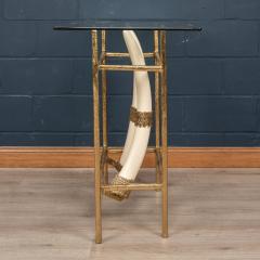 Henri Fernandez 20thC French Resin Tusks Console Table Henri Fernandez c 1970 - 2645263