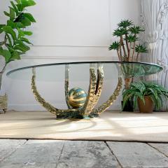 Henri Fernandez Henri Fernandez Brutalist Bronze Octo Coffee Table - 3248731