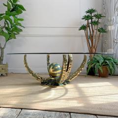 Henri Fernandez Henri Fernandez Brutalist Bronze Octo Coffee Table - 3248733