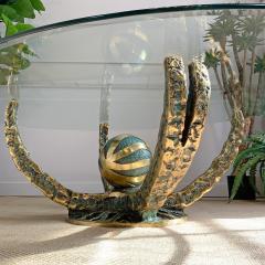 Henri Fernandez Henri Fernandez Brutalist Bronze Octo Coffee Table - 3248737