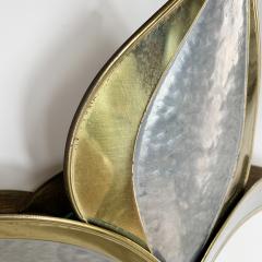 Henri Fernandez Henri Fernandez Gilt Brass and Silver Leaf Wall Sconce - 3032163