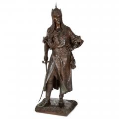 Henri Honor Pl Large 19thC Orientalist bronze figure of a Moorish warrior by Henri Honor Pl  - 4380542