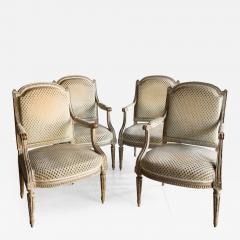 Henri Jacob SET OF FOUR LATE 18TH CENTURY LOUIS XVI FAUTEUILS BY HENRI JACOB - 3614810