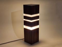 Henri Laborde Layered Wood and Resin Table Mood Lamp - 3029324