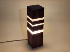 Henri Laborde Layered Wood and Resin Table Mood Lamp - 3029508