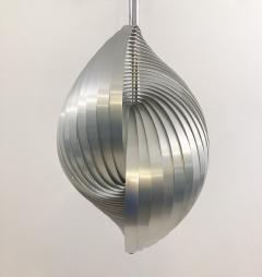 Henri Mathieu Mid Century Modern Aluminium Pendant Light by Henri Mathieu - 3039237