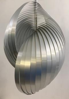 Henri Mathieu Mid Century Modern Aluminium Pendant Light by Henri Mathieu - 3039239