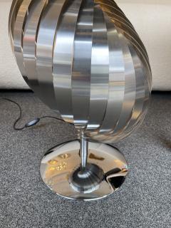 Henri Mathieu Pair of Metal Spiral Lamp by Henri Mathieu France 1970s - 2263101