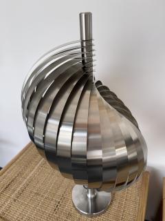 Henri Mathieu Pair of Metal Spiral Table Lamps by Henri Mathieu France 1970s - 2544355