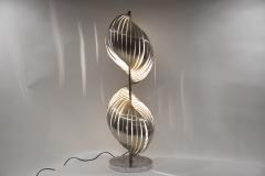 Henri Mathieu Rare Stainless Steel lamp By Henri Mathieu - 1468005