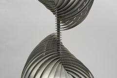 Henri Mathieu Rare Stainless Steel lamp By Henri Mathieu - 1468007