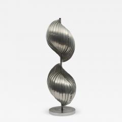 Henri Mathieu Rare Stainless Steel lamp By Henri Mathieu - 1470922