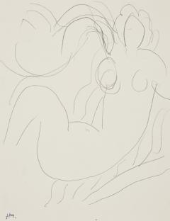 Henri Matisse HENRI MATISSE 1869 1954 L da et le cygne Pencil on paper Circa 1945  - 4626976