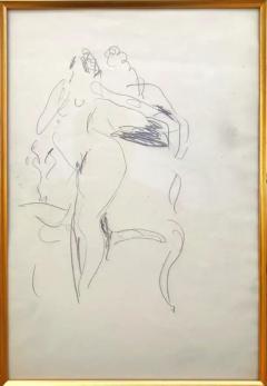 Henri Matisse Henri Matisse Pencil Of Nude By Chair From Matisse Estate - 3309738