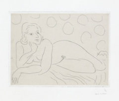 Henri Matisse Nu allong sur fond motifs circulaires 1929 - 3646110