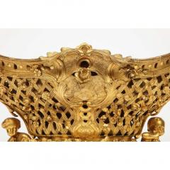Henri Picard Fine French Rococo Ormolu Bronze Basket Centerpiece with Putti Henri Picard - 1062826