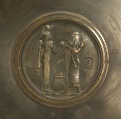 Henri Picard Italian Neoclassic Egyptian Style Bronze Tazza - 4201478