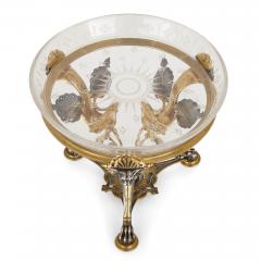 Henri Picard Napoleon III period silvered and gilt bronze centrepiece garniture by Picard - 1503142