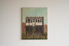 Henri Rik van Kogelenberg Henri Rik van Kogelenberg Flemish Dovecote Oil on Canvas Belgium 1960s - 4468633