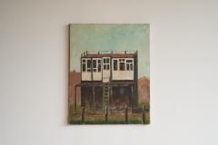 Henri Rik van Kogelenberg Henri Rik van Kogelenberg Flemish Dovecote Oil on Canvas Belgium 1960s - 4677285