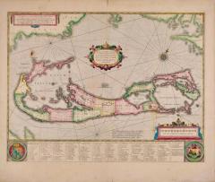 Henricus Hondius Bermuda An Early 17th Century Hand colored Map by Henricus Hondius - 3007937