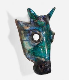 Henrik Allert Henrik Allert Horse Head Wall Sculpture Sweden 1995c  - 4620607