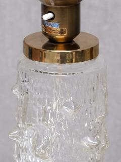 Henrik Blomqvist Henrik Blomqvist Table Lamp in Glass and Silk Stilarmatur Tran s Sweden 1960s - 4699924
