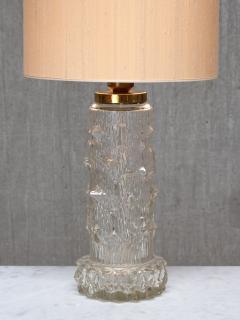 Henrik Blomqvist Henrik Blomqvist Table Lamp in Glass and Silk Stilarmatur Tran s Sweden 1960s - 4699925