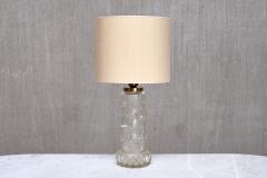 Henrik Blomqvist Henrik Blomqvist Table Lamp in Glass and Silk Stilarmatur Tran s Sweden 1960s - 4699926