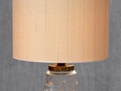 Henrik Blomqvist Henrik Blomqvist Table Lamp in Glass and Silk Stilarmatur Tran s Sweden 1960s - 4699928