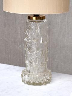 Henrik Blomqvist Henrik Blomqvist Table Lamp in Glass and Silk Stilarmatur Tran s Sweden 1960s - 4699931