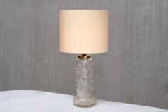Henrik Blomqvist Henrik Blomqvist Table Lamp in Glass and Silk Stilarmatur Tran s Sweden 1960s - 4699932