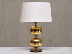 Henrik Blomqvist Pair of Henrik Blomqvist Brass Table Lamps Stilarmatur Tran s Sweden 1960s - 4213387
