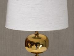 Henrik Blomqvist Pair of Henrik Blomqvist Brass Table Lamps Stilarmatur Tran s Sweden 1960s - 4213388