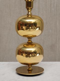 Henrik Blomqvist Pair of Henrik Blomqvist Brass Table Lamps Stilarmatur Tran s Sweden 1960s - 4213390